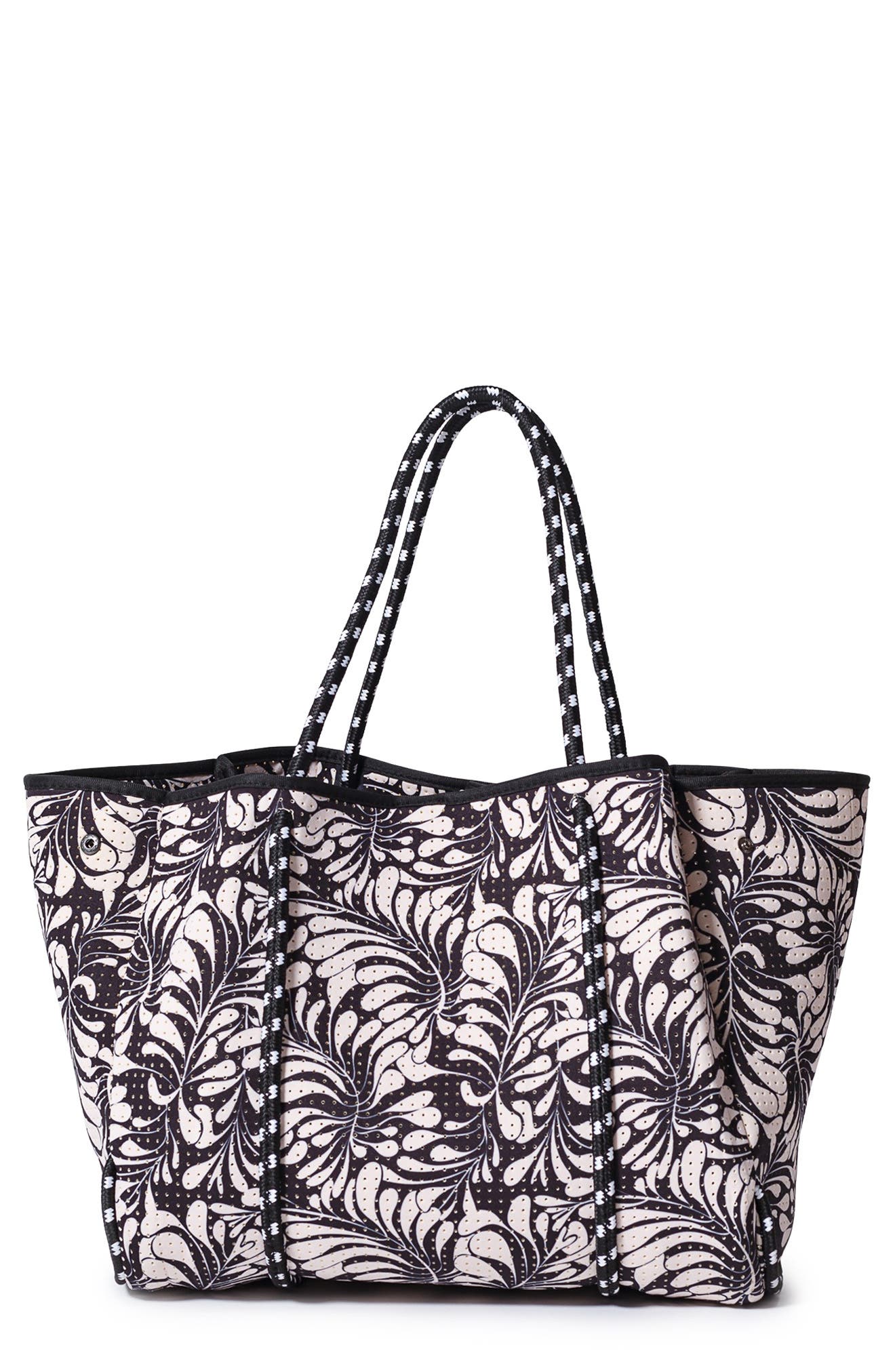 POP UPS BRAND Everyday Neoprene Tote, Main, color, Palm Black