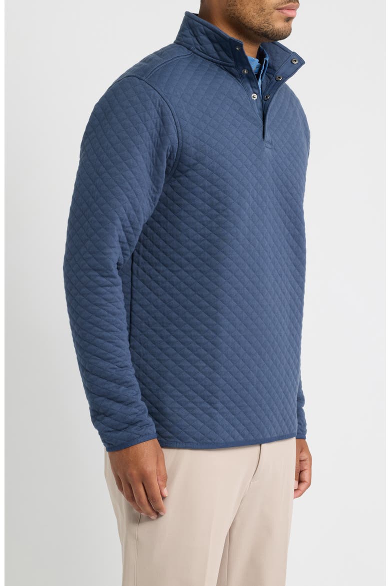 Cory Quilted Snap Placket Pullover, Alternate, color, NAVY