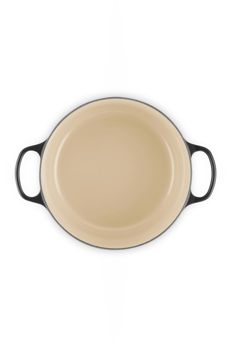 Signature 7.25-Quart Round Enameled Cast Iron Dutch Oven, Alternate, color, LICORICE