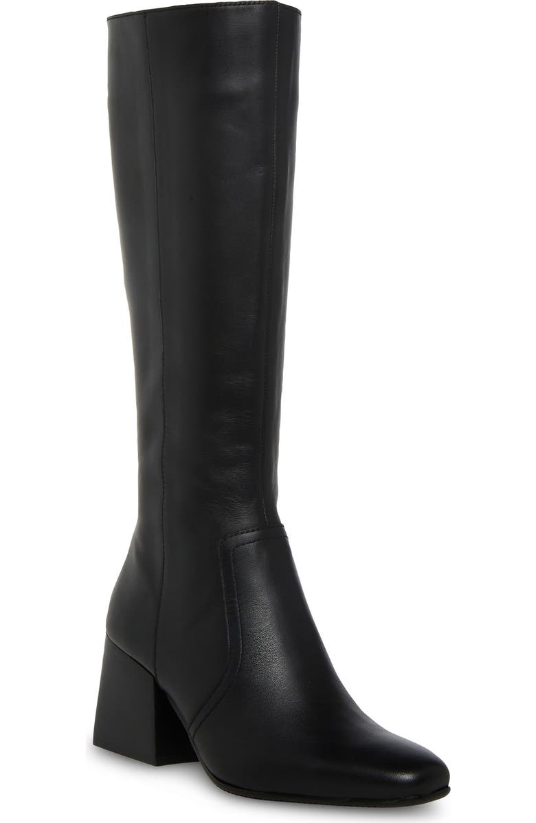 Blondo Tessa Waterproof Knee High Boot, Main, color, Black Cow Leather