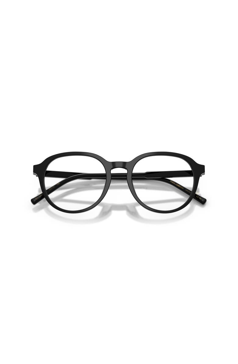 Dolce&Gabbana 52mm Phantos optical glasses, Alternate, color, Black