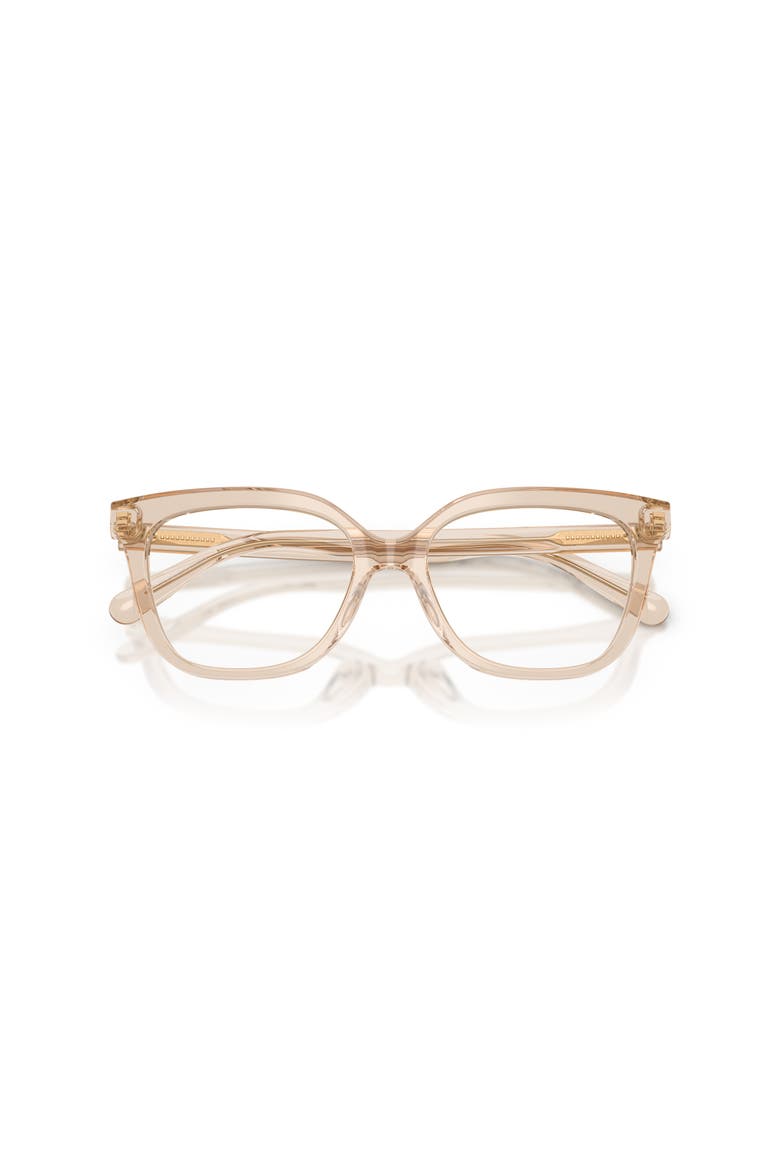 54mm Square optical glasses, Alternate, color, Beige