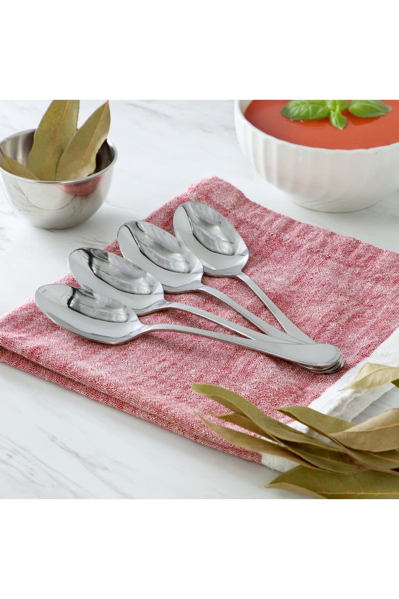 Manchester 4 Piece Stainless Steel Dinner Spoon Set, Alternate, color, Silver