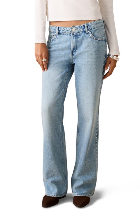 Studded Straight Leg Jeans