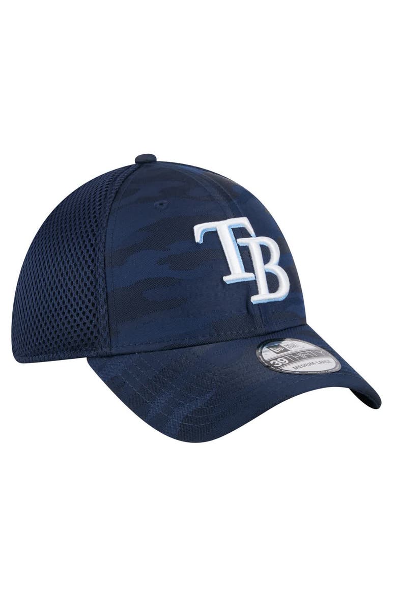 New Era Men's New Era Navy Tampa Bay Rays Subtle Camo 39THIRTY Flex Hat, Alternate, color, Navy