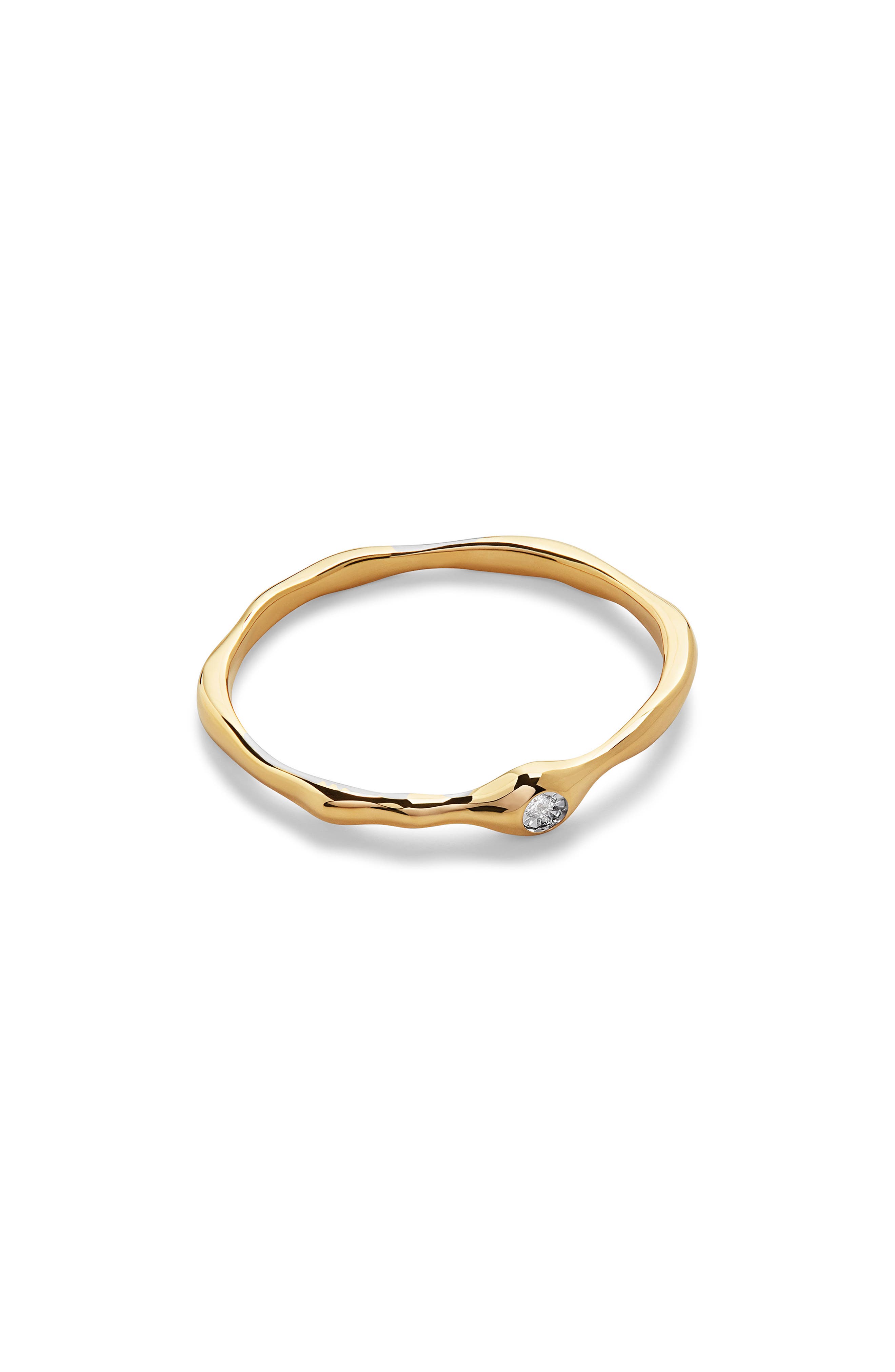 Monica Vinader Siren Lab Grown Diamond Ring In Brown