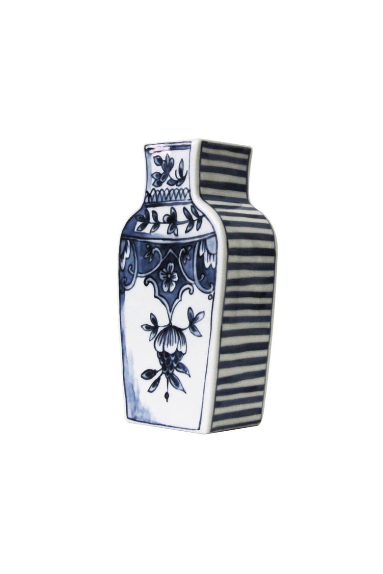 Well Versed Small Blue Vase, Main, color, Multi
