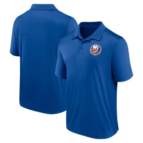 Men's Fanatics Branded  Royal New York Islanders Left Side Block Polo