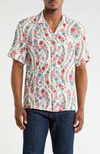 DENIM AND FLOWER Floral Print Camp Shirt