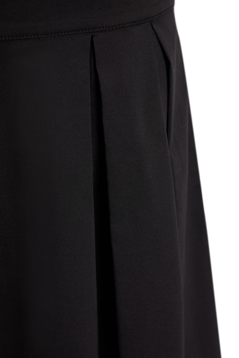 Jakayla Chic Pleated Midi Skirt, Alternate, color, BLACK