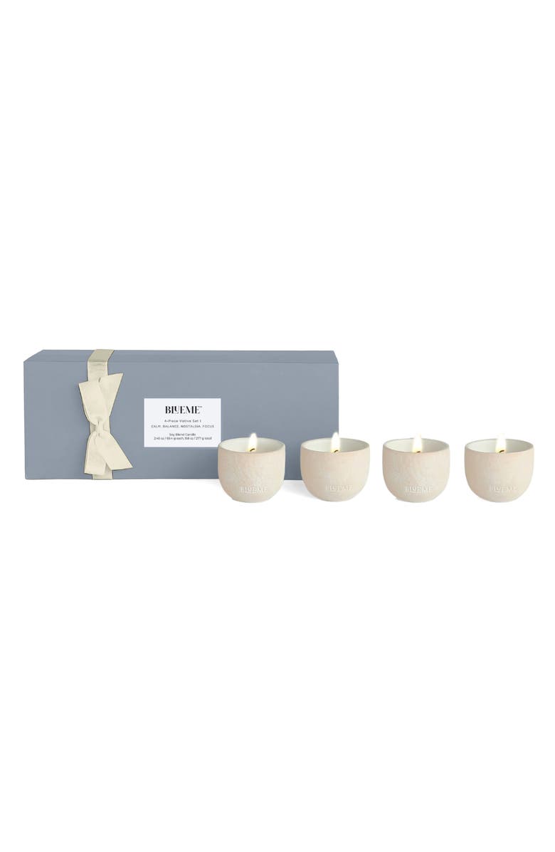 Blueme 4-Piece Votive Set I, Main, color, Grey