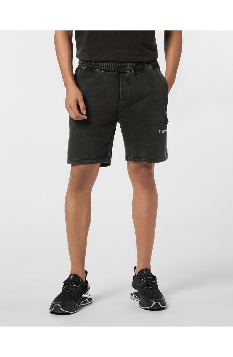 PLEIN SPORT Jogging Shorts Cold Dye Men, Main, color, Black