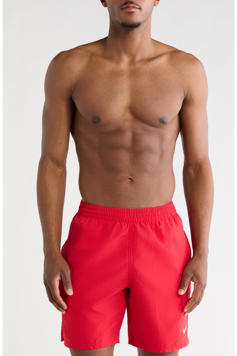 7-Inch Volley Swim Trunks, Main, color, UNIVERSITY RED