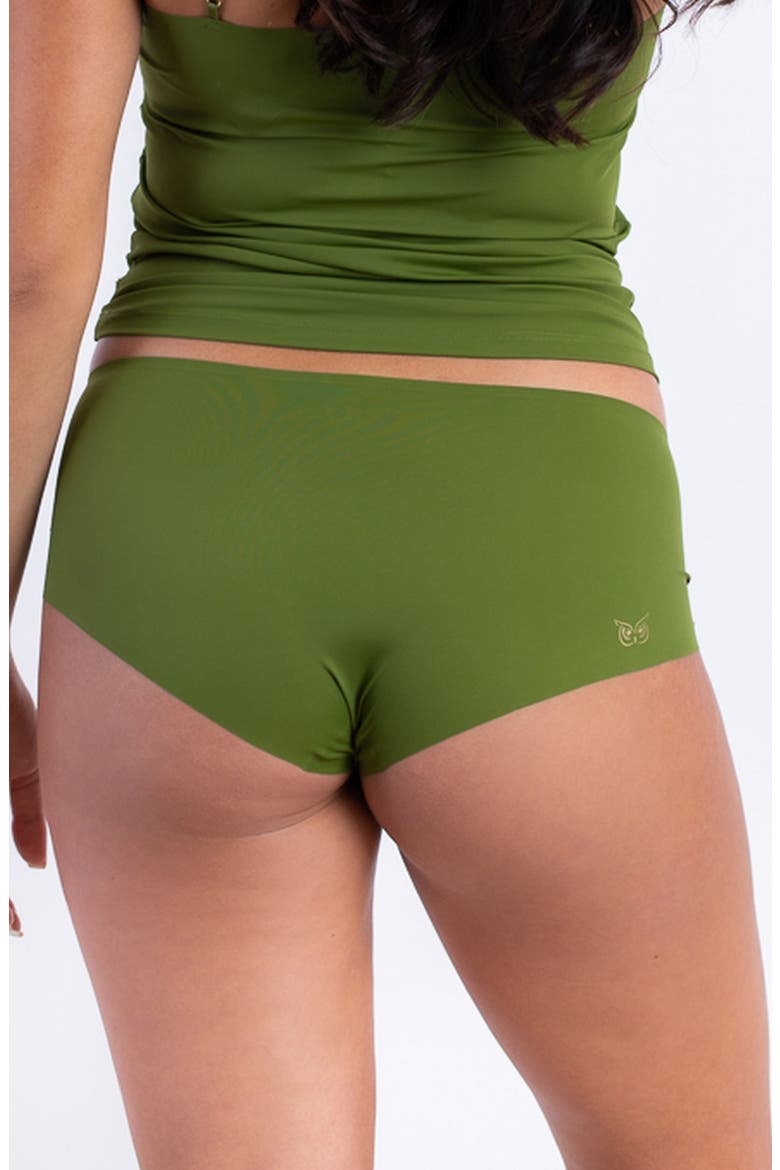 Soft Seamless Briefs with Lace, Alternate, color, TERRARIUM MOSS