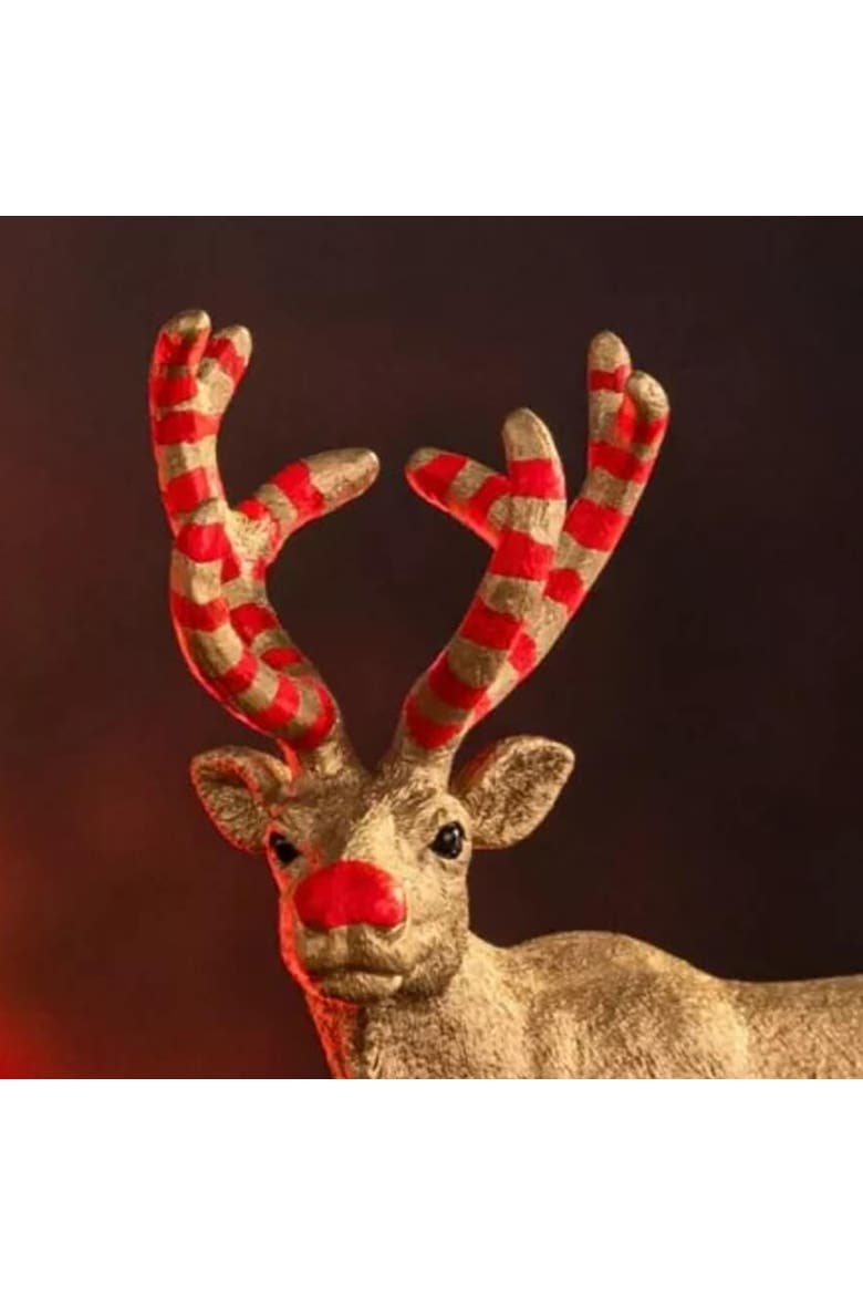 Wild Life, Golden Anniversary Reindeer, 4.6 Inch Figurine, Play Toy, Alternate, color, Multicolored