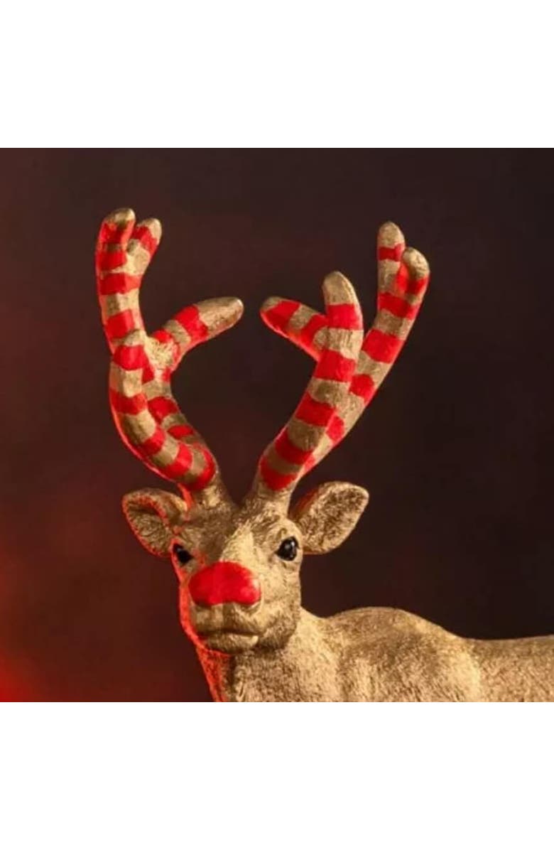 Schleich Wild Life, Golden Anniversary Reindeer, 4.6 Inch Figurine, Play Toy, Alternate, color, Multicolored