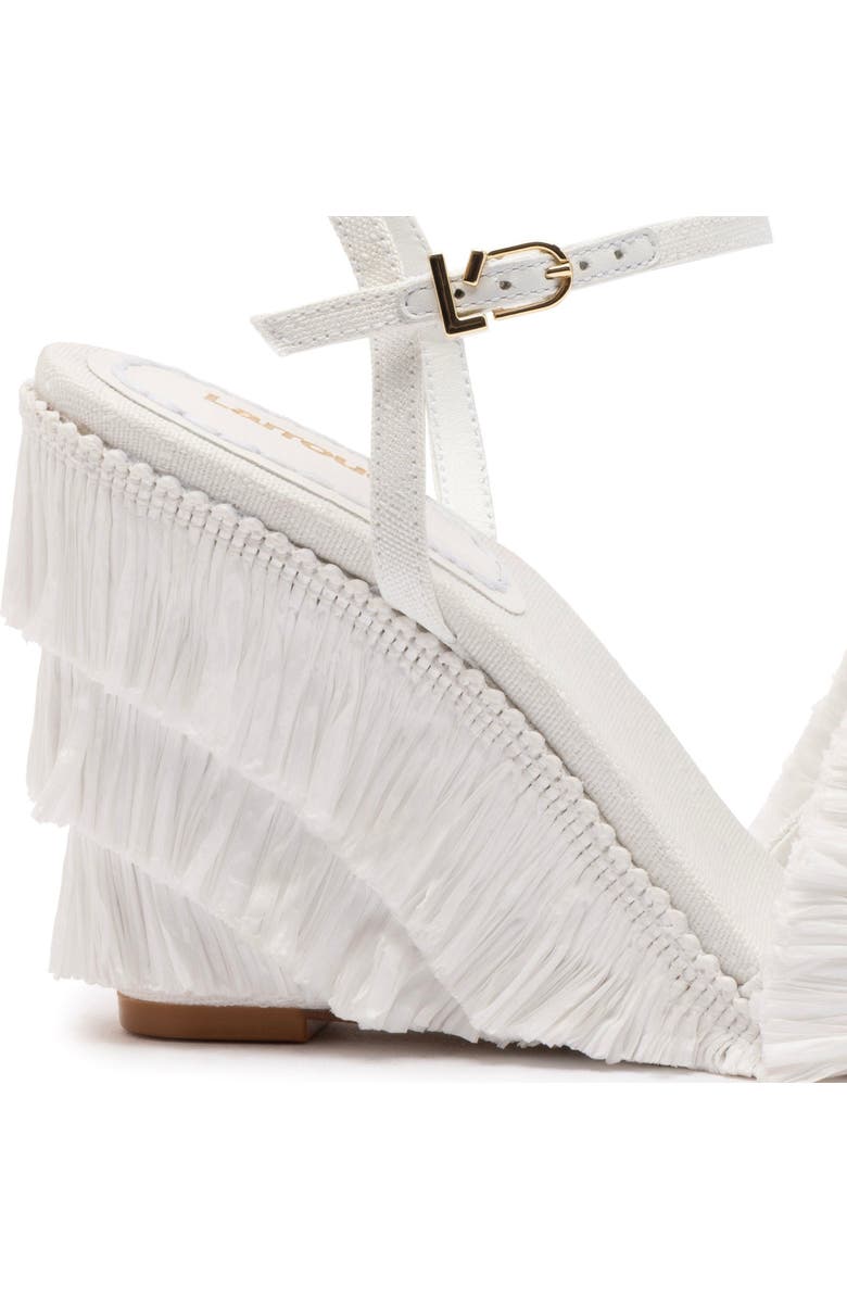 Larroudé Yves Fringe Wedge, Alternate, color,