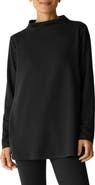 Eileen Fisher Funnel Neck Long Sleeve Top