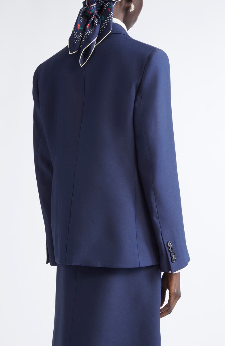 Valentino Garavani Solid Crepe Couture Sport Coat, Alternate, color, Light Blue