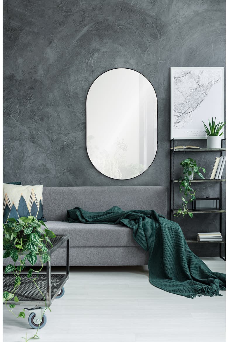 Webster Oval Mirror, Alternate, color, CLEAR