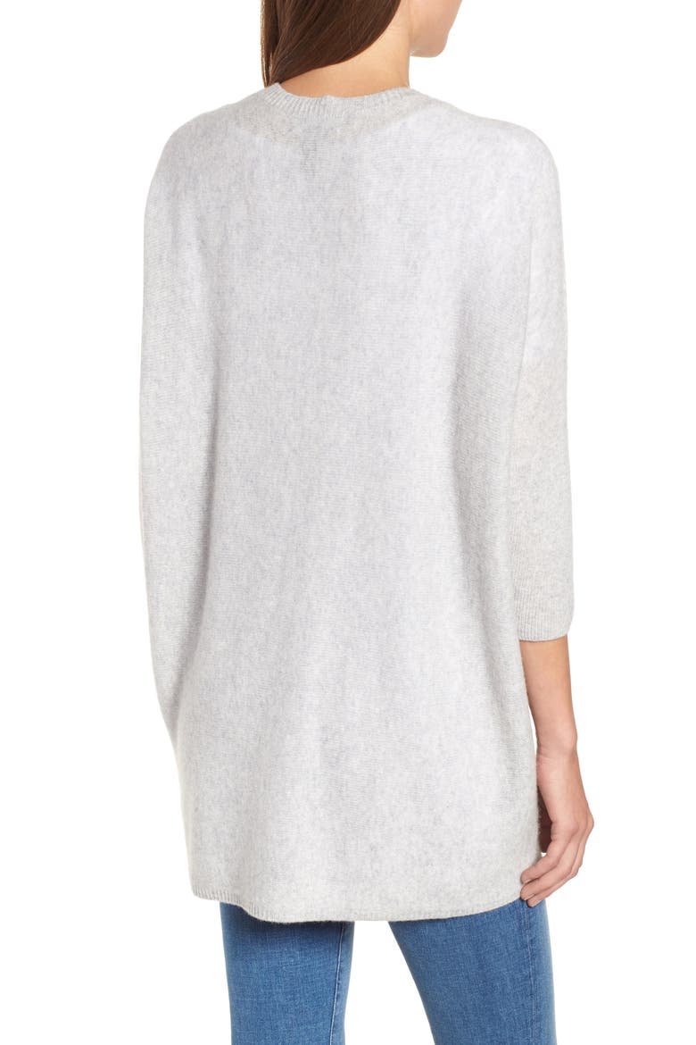 Cashmere Cardigan, Alternate, color, GREY SOFT HEATHER