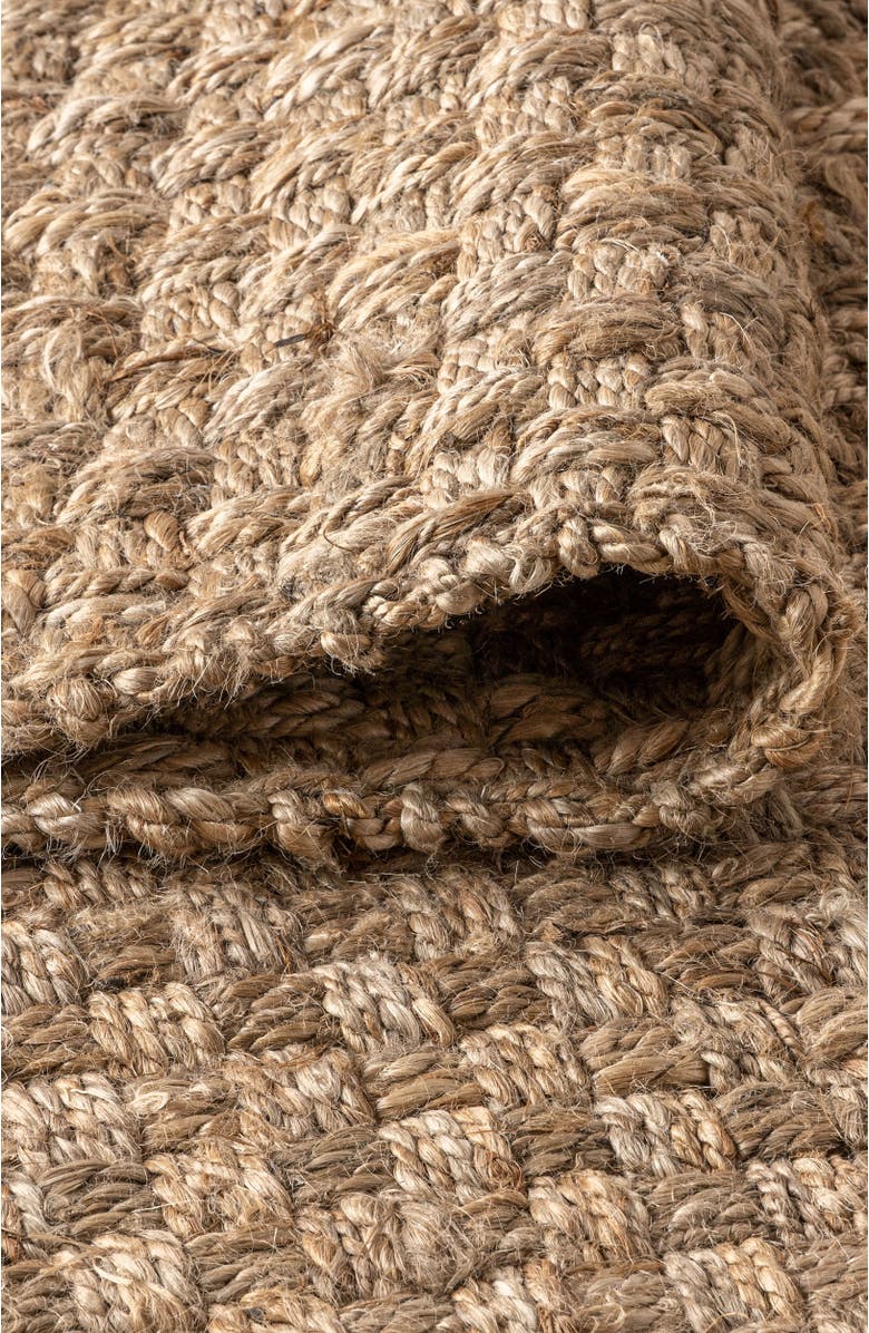 JONATHAN Y Estera Hand Woven Boucle Chunky Jute Area Rug, Alternate, color, Natural