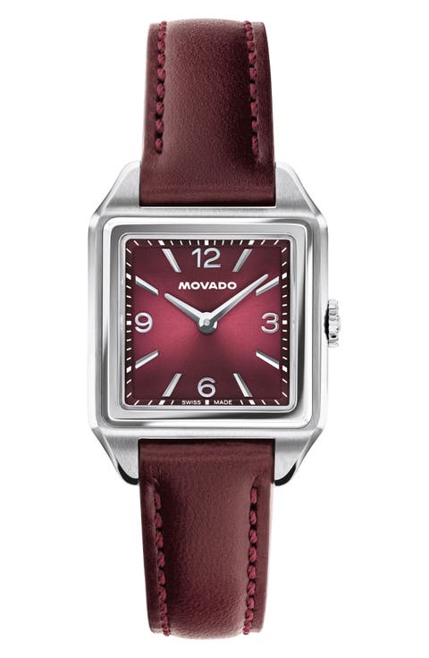 Heritage 1917 Leather Strap Watch, 25mm x 34mm