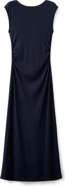 MANGO Baselia Fine Knit Midi Dress