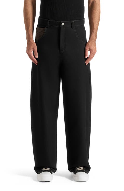 Lazare Wide Leg Twill Jeans