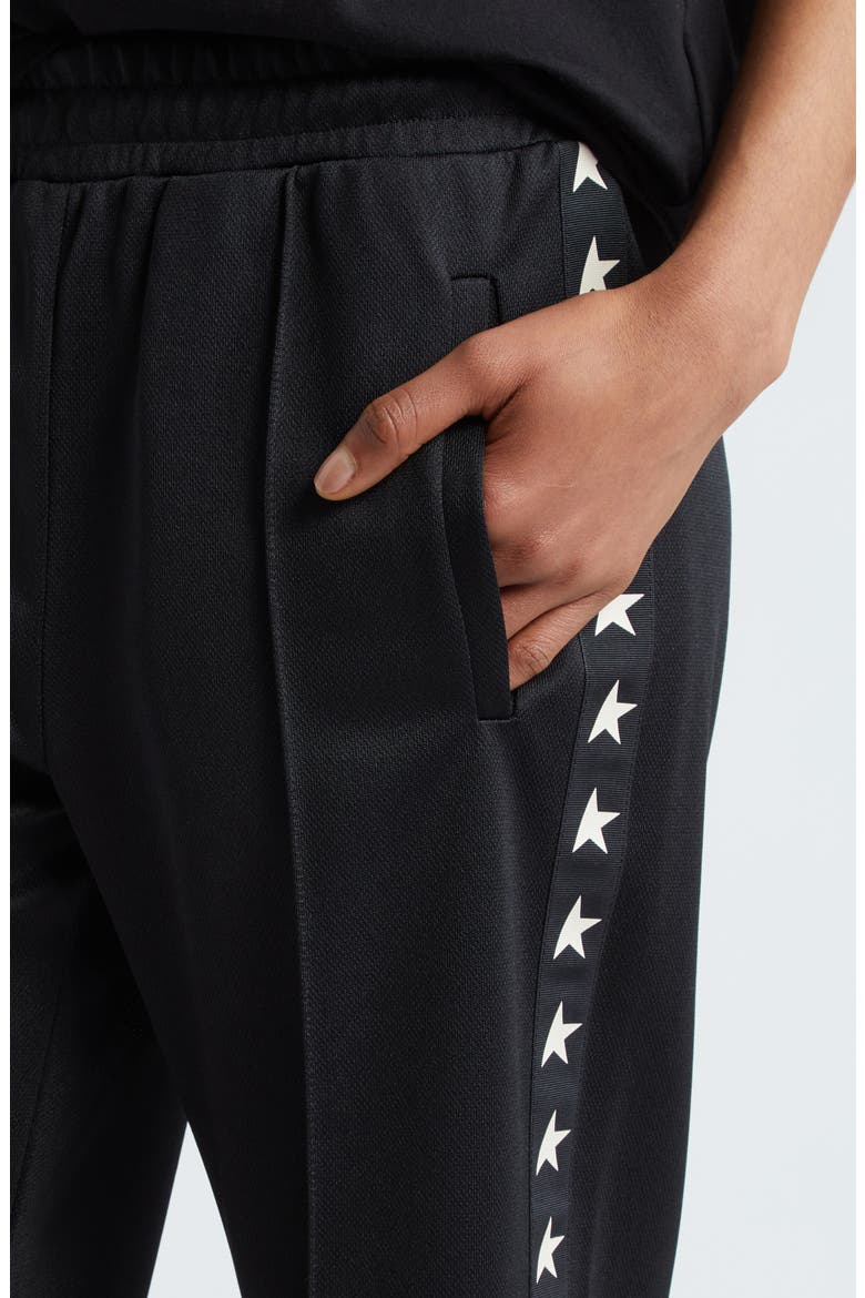 Dorotea Star Collection Logo Track Pants, Alternate, color, BLACK/ WHITE