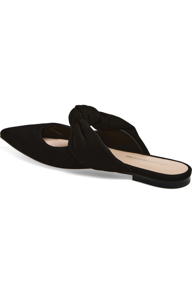Stuart Weitzman Solange Knotted Mule, Alternate, color, Black