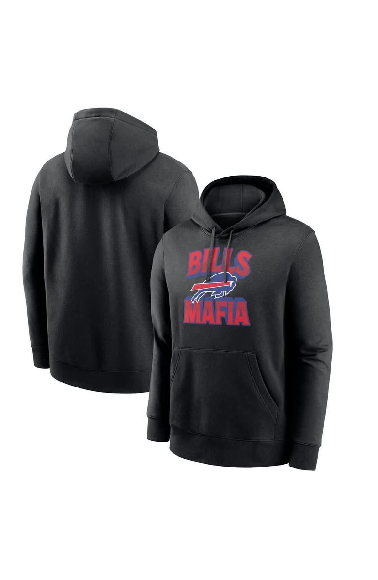 Nike Men's Nike Black Buffalo Bills End Zone Score Club Fleece Pullover Hoodie, Alternate, color, 