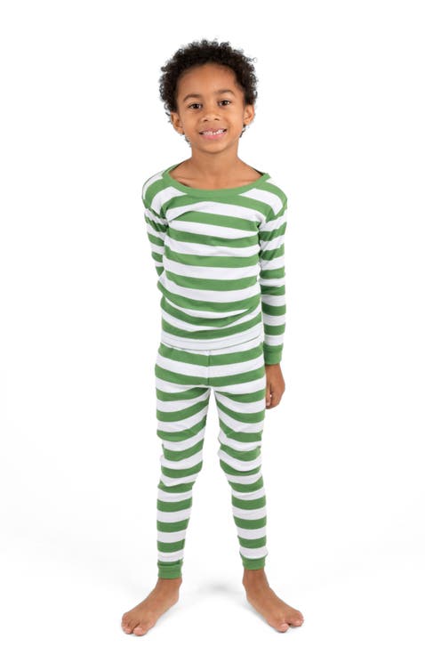 Kids Two-Piece Striped Cotton Matching Family Holiday Pajamas (Toddler, Little Kid & Big Kid)