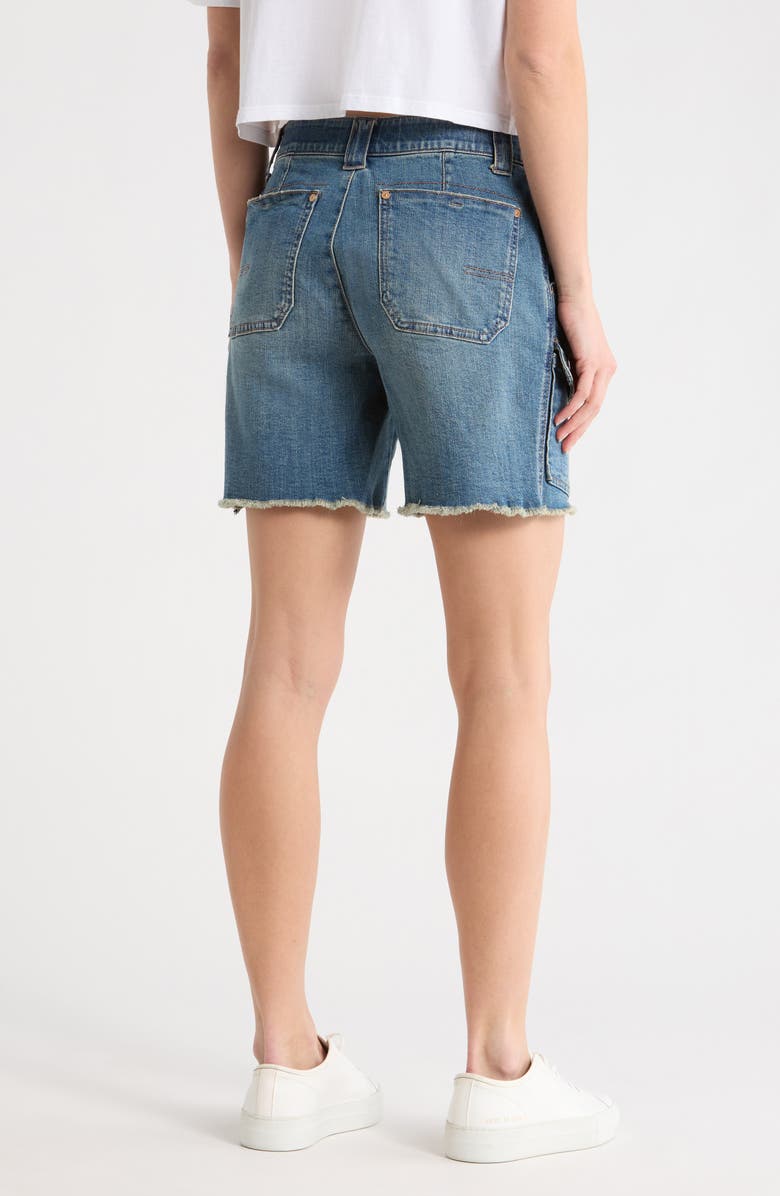 Democracy Patch Pocket Cargo Shorts, Alternate, color, Mid Blue Artisanal
