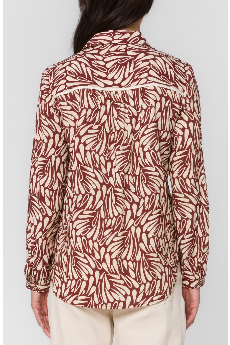 Aven Long Sleeve Button-Up Shirt, Alternate, color, BORDEAUX