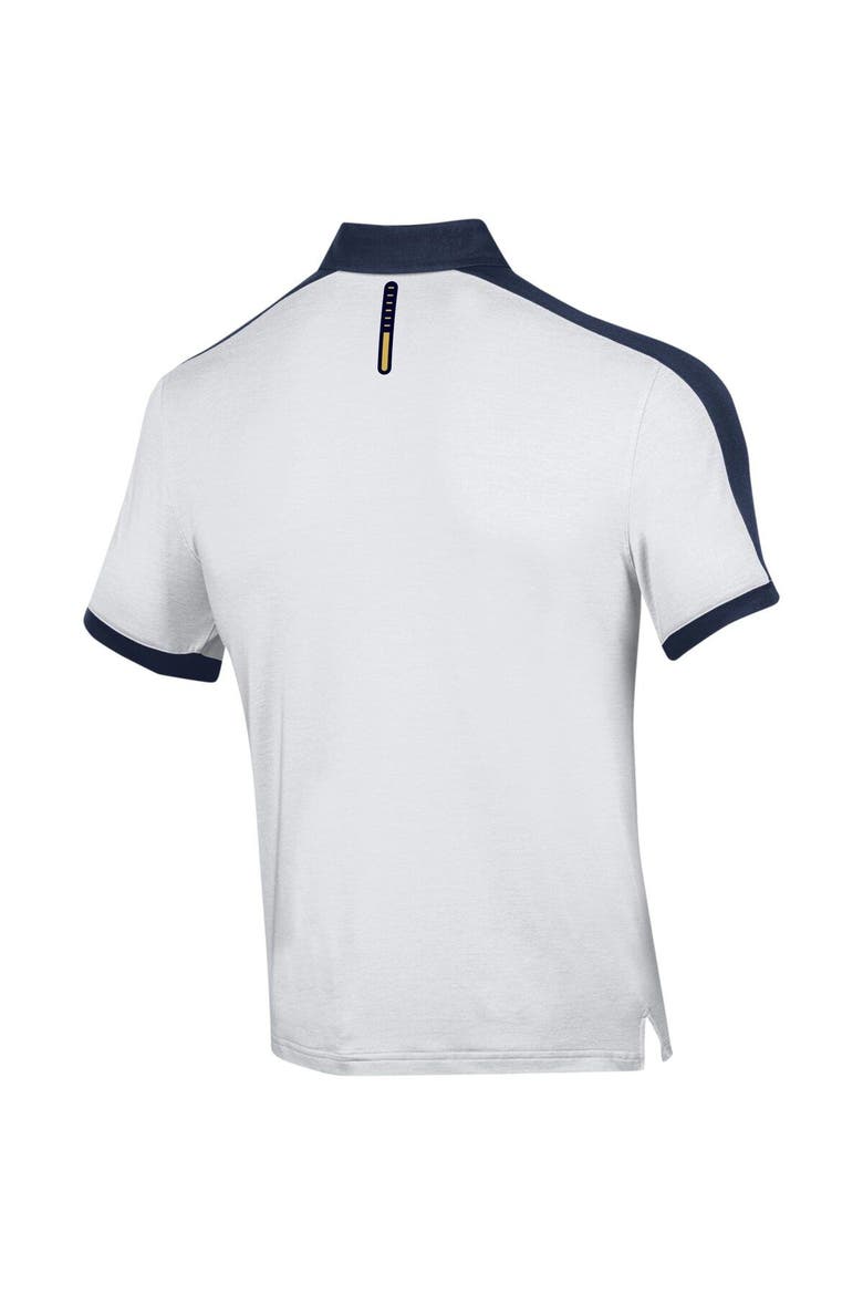 Men's Under Armour White Notre Dame Fighting Irish Trophy Polo, Alternate, color, White