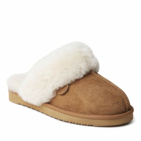 Fireside Sydney Genuine Shearling Scuff Slipper (Women)