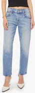 MOTHER Lil' Hiker Hover Mid Rise Slim Straight Leg Jeans