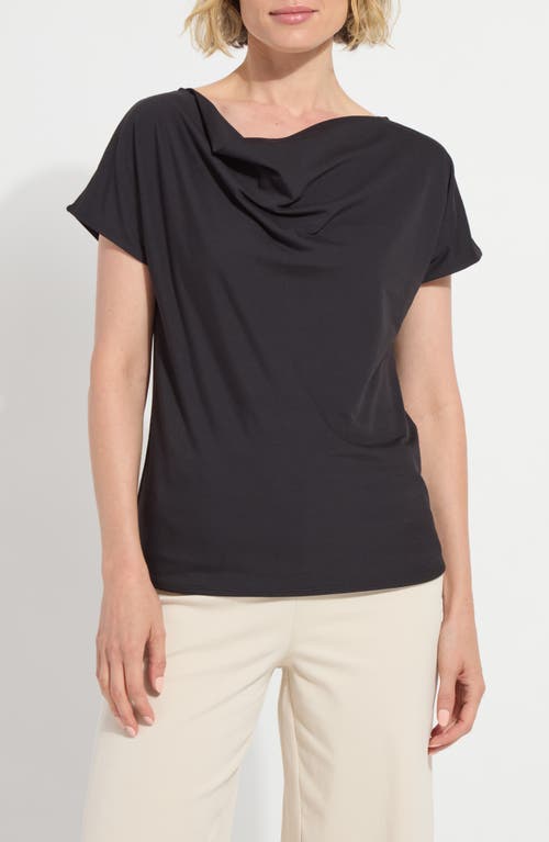 Lysse Ensley Cowl Neck Top in Black at Nordstrom, Size X-Large