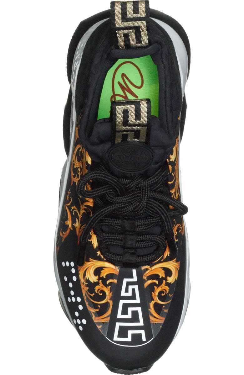 Versace Cross Chainer High Top Sneaker, Alternate, color,