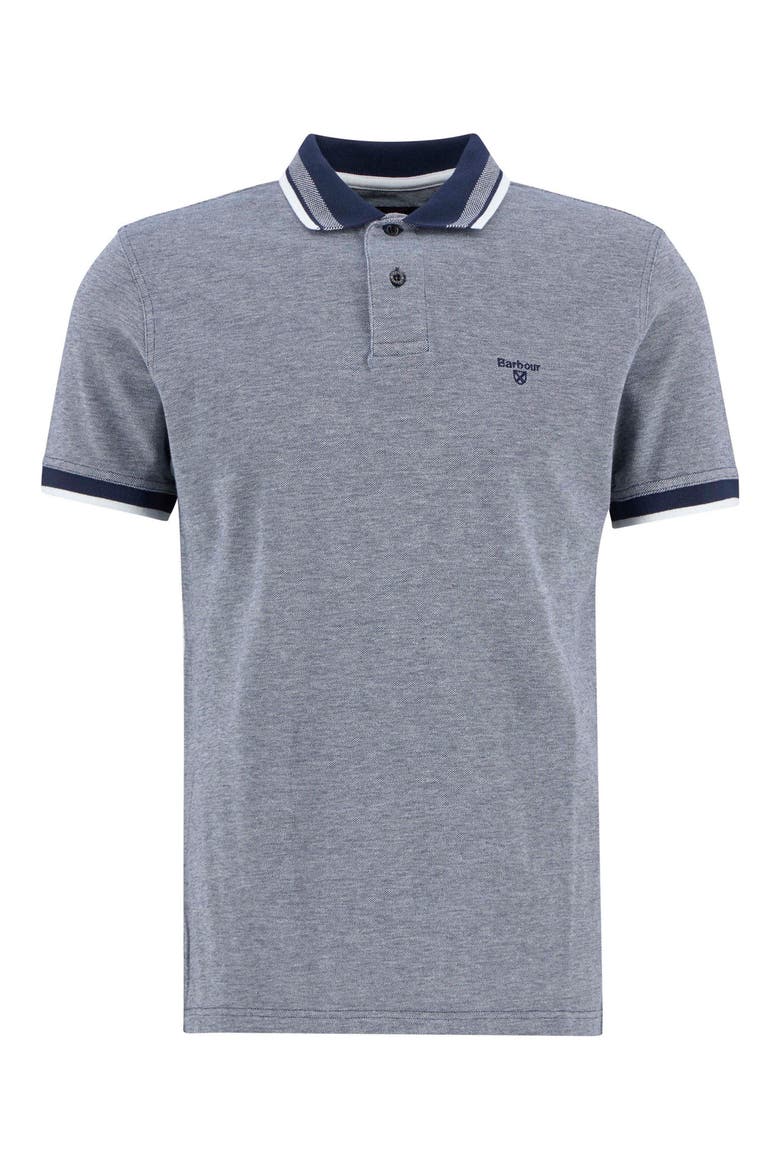 Castleford Tailored Fit Cotton Piqué Polo, Alternate, color, NAVY