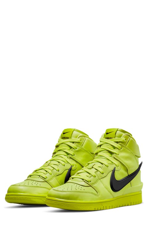 x AMBUSH® Dunk High Flash Lime Basketball Sneaker (Unisex)