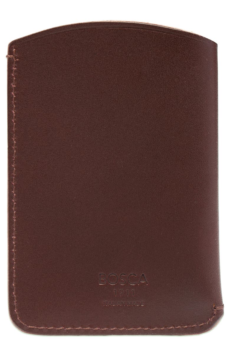 Bosca Italo Envelope Leather Card Case, Main, color, 