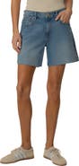 KUT from the Kloth Hailey Raw Hem High Waist Denim Bermuda Shorts