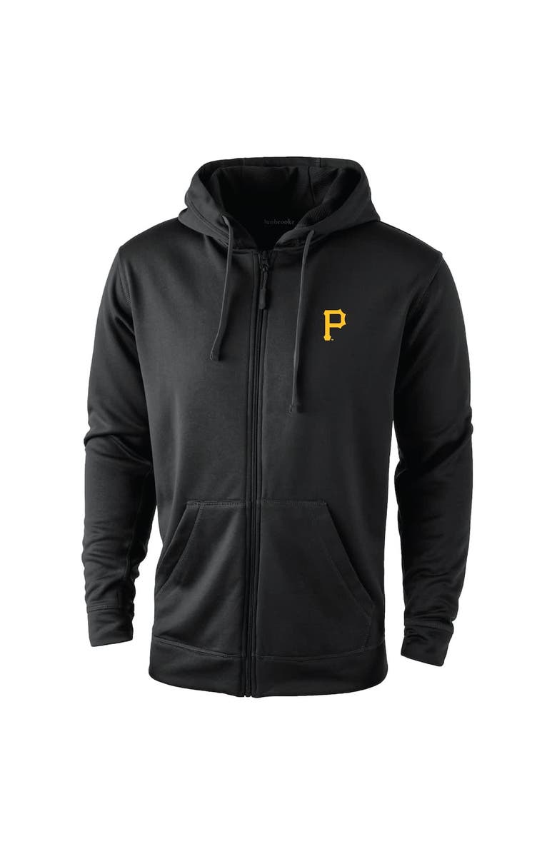 DUNBROOKE Men's Dunbrooke Black Pittsburgh Pirates Trophy Full-Zip Hoodie, Alternate, color, Black
