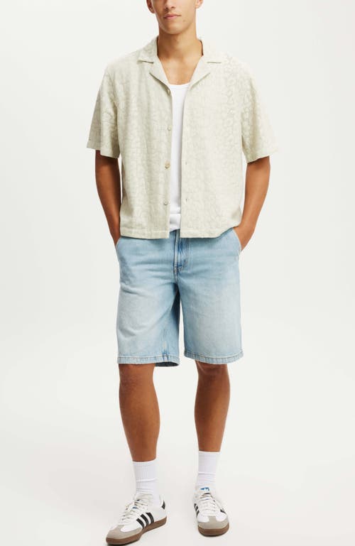 Shop Cotton On Baggy Denim Short In Carpenter Remi Blue