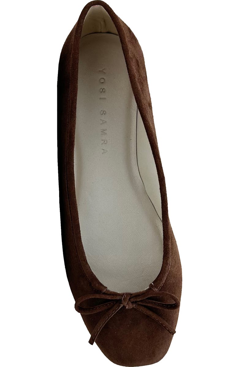 Yosi Samra Sage Ballet Flat, Alternate, color, Chocolate