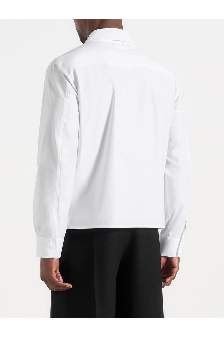 Valen Embroidered Closure Long Sleeve Shirt, Alternate, color, White