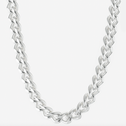 7879 Wide Filed Curb Chain Necklace