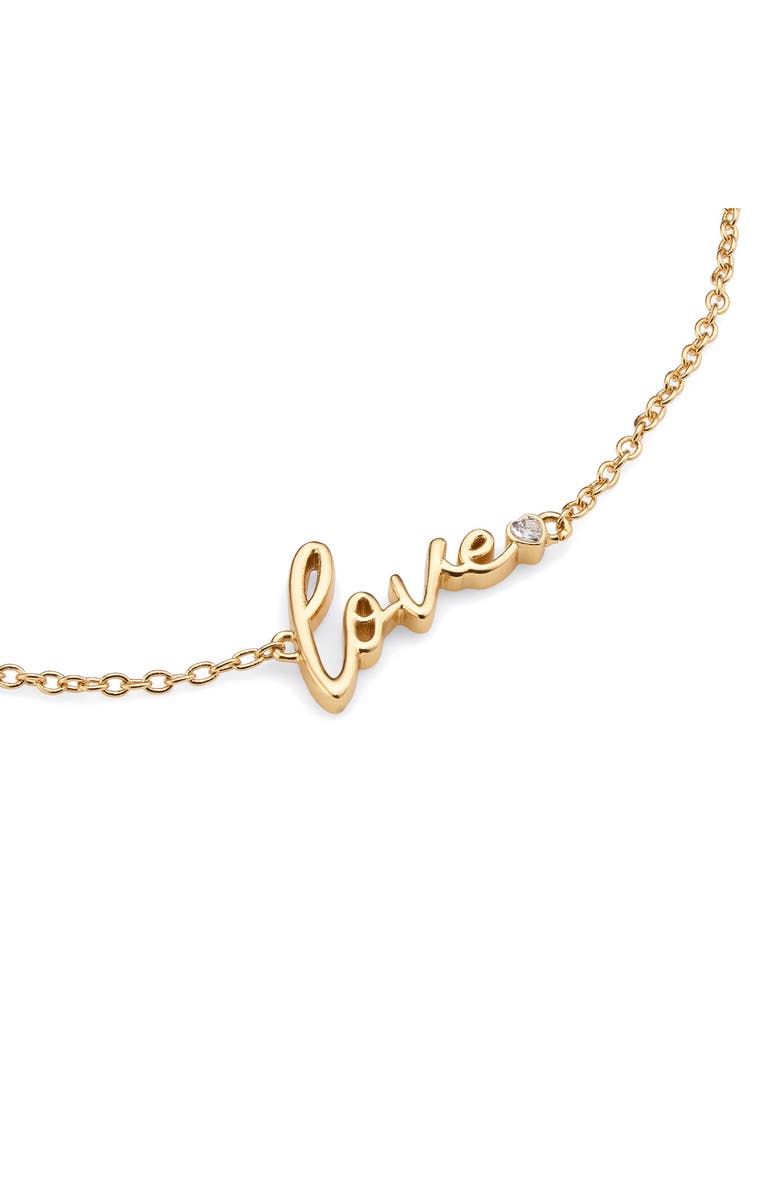 Kurt Geiger London Love Script Bracelet, Main, color, Gold